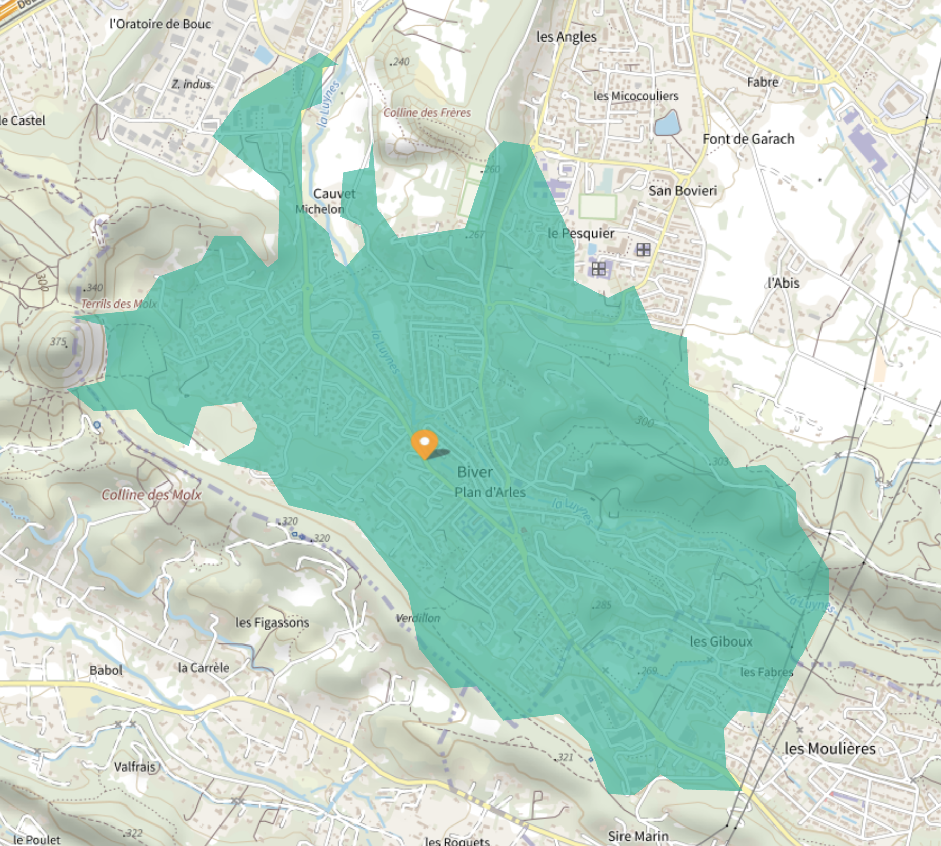 Carte de la zone d’intervention